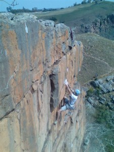 Dave leading Powder Finger at Monteseel