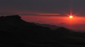 Sunrise from Lammergeier Cave