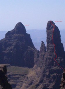 Column, Escarpment Arete Route