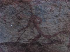 Bushmen drawings found in a cave in the Southern Drakensberg