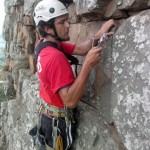 Frans Fulls climbing at Monteseel
