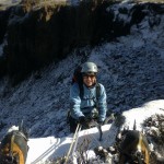 Ice climbing at Giants