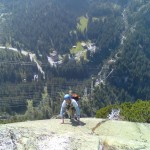 Sport climbing in the Swiss Alps